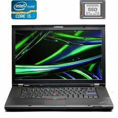 Ноутбук Б-клас Lenovo ThinkPad T520 / 15.6" (1366x768) TN / Intel Core i5-2410M (2 (4) ядра по 2.3 - 2.9 GHz) / 4 GB DDR3 / 120 GB SSD / Intel HD Graphics 3000 / WebCam / DisplayPort