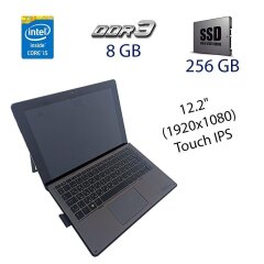 Ультрабук HP Pro x2 612 G2 / 12.2" (1920x1080) IPS Touch / Intel Core i5-7Y57 (2 (4) ядра по 1.2 - 3.3 GHz) / 8 GB DDR3 / 256 GB SSD / Intel HD Graphics 615 / WebCam