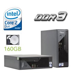 FUJITSU C5731 USFF / Intel Core 2 Duo e7600 (2 ядра по 3.06GHz) / 4 GB DDR3 / 160 GB HDD