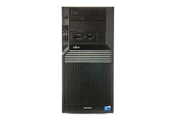 Рабочая станция Fujitsu Celsius M470 Tower / Intel Xeon W3520 (4 (8) ядра по 2.66 - 2.93 GHz) / 12 GB DDR3 ECC / 500 GB HDD / nVidia Quadro FX 1800, 768 MB GDDR3, 192-bit