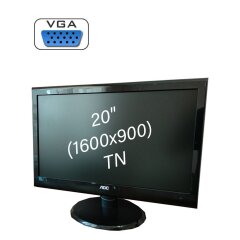 Монітор AOC E2050S / 20" (1600x900) TN / 1x VGA