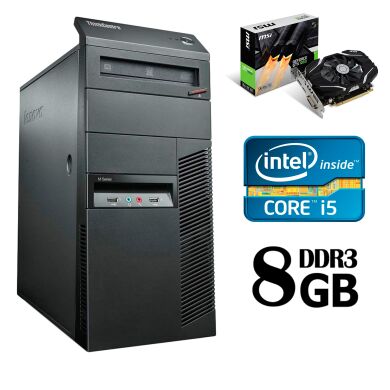 Lenovo m82 / Intel Core i5-3470 (4 ядра по 3.6GHz) / 8GB DDR3 / 120GBSSD + 500GBHDD / GeForce GTX 1050 2GB GDDR5 / БП-500W