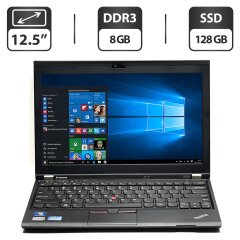 Нетбук Б-класс Lenovo ThinkPad X230 / 12.5" (1366x768) TN / Intel Core i5-3320M (2 (4) ядра по 2.6 - 3.3 GHz) / 8 GB DDR3 / 128 GB SSD / Intel HD Graphics 4000 / WebCam / VGA