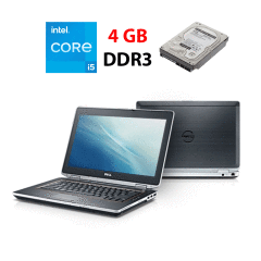 Ноутбук Б-класс Dell Latitude E6320 / 13.3" (1366x768) TN / Intel Core i5-2520M (2 (4) ядра по 2.5 - 3.2 GHz) / 4 GB DDR3 / 500 GB HDD / Intel HD Graphics 3000  / WebCam / VGA