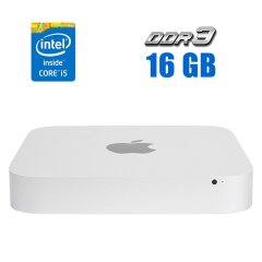 Неттоп Apple Mac Mini A1347 / Intel Core i5-4278U (2 (4) ядра по 2.6 - 3.1 GHz) / 16 GB DDR3 / 256 GB SSD / Intel Iris Graphics 5100 / HDMI 