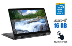 Ноутбук-трансформер Dell Latitude 5300 / 13.3" (1920x1080) IPS Touch / Intel Core i7-8665U (4 (8) ядра по 1.9 - 4.8 GHz) / 16 GB DDR4 / 256 GB SSD / Intel UHD Graphics / WebCam + Беспроводная мышка