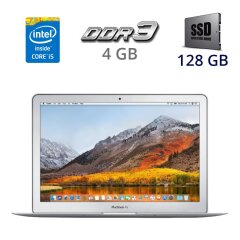 Ультрабук Apple MacBook Air 13 (2013) A1466 / 13.3" (1440х900) TN LED / Intel Core i5-4250U (2 (4) ядра по 1.3 - 2.6 GHz) / 4 GB DDR3 / 128 GB SSD / WebCam / USB 3.0