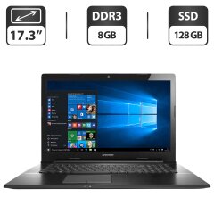 Ноутбук Б-класс Lenovo G70-70 / 17.3" (1600x900) TN / Intel Core i3-4005U (2 (4) ядра по 1.7 GHz) / 8 GB DDR3 / 128 GB SSD / Intel HD Graphics / WebCam / VGA