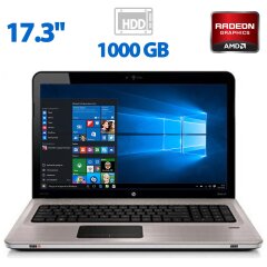 Ноутбук HP Pavilion DV7 / 17.3" (1600x900) TN / Intel Core i7-720QM (4 (8) ядра по 1.6 - 2.8 GHz) / 8 GB DDR3 / 1000 GB HDD / AMD Radeon HD 5650M, 1 GB GDDR3, 128-bit / WebCam / DVD-ROM / VGA