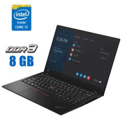 Ультрабук Lenovo ThinkPad X1 Carbon (7th Gen) / 14" (1920x1080) IPS / Intel Core i5-8365U (4 (8) ядра по 1.6 - 4.1 GHz) / 8 GB DDR3 / 240 GB SSD / Intel UHD Graphics / WebCam / LTE