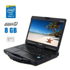 Захищений ноутбук Panasonic Toughbook CF-53 MK4 / 14" (1366x768) TN Touch / Intel Core i5-4310U (2 (4) ядра по 2.0 - 3.0 GHz) / 8 GB DDR3 / 120 GB HDD / Intel HD Graphics 4400 / DVD-RW