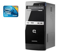 ПК HP Compaq 500B Tower / Intel Core 2 Quad Q8400 (4 ядра по 2.66 GHz) / 4 GB DDR3 / 320 GB HDD / Intel HD GMA X4500 / DVD-RW