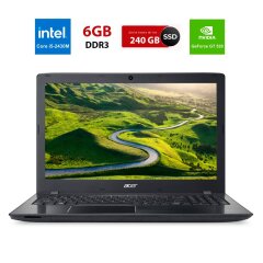 Игровой ноутбук Acer Aspire 575G / 15.6" (1920x1080) TN / Intel Core i5-2430M (2 (4) ядра по 2.4 - 3.0 GHz) / 6 GB DDR4 / 240 GB SSD / nVidia GeForce GT 520, 1GB DDR3, 64-bit / WebCam