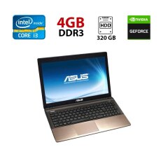 Ноутбук Asus K53SV / 15.6" (1366x768) TN / Intel Core i3-2330M (2 (4) ядра по 2.2 GHz) / 4 GB DDR3 / 320 GB HDD / nVidia GeForce GT 540M, 1 GB DDR3, 128-bit / WebCam