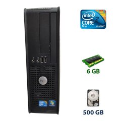 Комп'ютер Dell OptiPlex 780 SFF / Intel Core 2 Duo E7200 (2 ядра по 2.53 GHz) / 6 GB DDR3 / 500 GB HDD