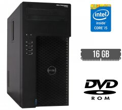 Компьютер Dell Precision T1700 Tower / Intel Core i5-4590 (4 ядра по 3.3 - 3.7 GHz) / 16 GB DDR3 / no HDD / Intel HD Graphics 4600 / 365W / DVD-ROM / DisplayPort