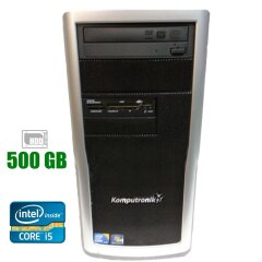 Компьютер Komputronik Tower / Intel Core i5-750 (4 ядра по 2.66 - 3.2 GHz) / 4 GB DDR3 / 500 GB HDD