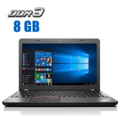 Ноутбук Lenovo ThinkPad E550 / 15.6" (1366x768) TN / Intel Core i3-4005U (2 (4) ядра по 1.7 GHz) / 8 GB DDR3 / 256 GB SSD / Intel HD Graphics 4400 / WebCam