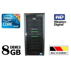 Сервер Fujitsu Primergy TX150 S7 / Intel Core i7-860 / 8 GB DDR3 / 250 GB HDD / NAS сховище