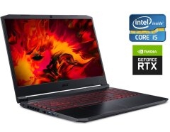 Игровой ноутбук Acer Nitro 5 AN515-57-5371 / 15.6" (1920x1080) IPS / Intel Core i5-11400H (6 (12) ядра по 4.5 GHz) / 16 GB DDR4 / 512 GB SSD / nVidia GeForce RTX 3050 Ti, 4 GB GDDR6, 128-bit / WebCam / Win10 Home
