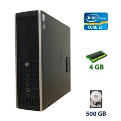 Компьютер HP Compaq 6200 SFF / Intel Core i3-2100 (2 (4) ядра по 3.1 GHz) / 4 GB DDR3 / 500 GB HDD / nVidia GeForce GT 220, 1 GB DDR3, 128-bit