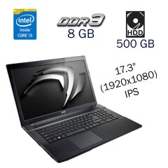 Ігровий ноутбук Acer V3-772G / 17.3" (1920x1080) IPS / Intel Core i5-4200M (2 (4) ядра по 2.5 - 3.1 GHz) / 8 GB DDR3 / 500 GB HDD / nVidia GeForce GTX 760M, 2 GB GDDR5, 128-bit / WebCam / DVD-ROM