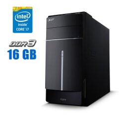 Компьютер Acer Aspire MC605 Tower / Intel Core i7-3770 (4 (8) ядра по 3.4 - 3.9 GHz) / 16 GB DDR3 / 256 GB SSD / Intel HD Graphics 4000
