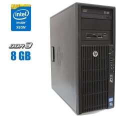 Комп'ютер HP Z210 Tower / Intel Xeon E3-1225 (4 ядра по 3.1 - 3.4 GHz) / 8 GB DDR3 / 500 GB HDD / Intel HD Graphics P3000 / DVD-ROM 