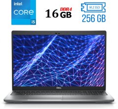 Ноутбук Б-клас Dell Latitude 5530 / 15.6" (1920x1080) IPS / Intel Core i5-1235U (10 (12) ядер по 1.3 - 4.4 GHz) / 16 GB DDR4 / 256 GB SSD M.2 / Intel Iris Xe Graphics / USB 3.2 / HDMI / Windows 10 ліцензія