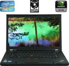 Ноутбук Lenovo ThinkPad T530 / 15.6" (1600x900) TN / Intel Core i7-3520M (2 (4) ядра по 2.9 - 3.6 GHz) / 8 GB DDR3 / 500 GB HDD / nVidia NVS 5400M, 1 GB GDDR3, 128-bit / WebCam / miniDP
