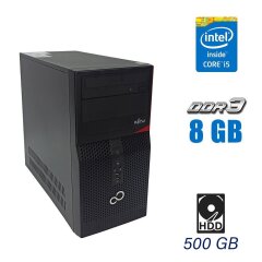 Системный блок Fujitsu ESPRIMO P410 E85+ Tower / Intel Core i5-3330 (4 ядра по 3.0 - 3.2 GHz) / 8 GB DDR3 / 500 GB HDD / Intel HD Graphics 2500 / DVD-RW