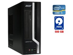 ПК Acer Veriton X2611G SFF / Intel Core i5-2500S (4 ядра по 2.7 - 3.7 GHz) / 8 GB DDR3 / 500 GB HDD / Intel HD Graphics 2000 / DVD-RW 