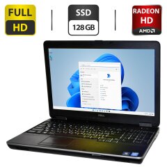 Ноутбук Dell Latitude E6540 / 15.6" (1920x1080) TN / Intel Core i5-4300M (2 (4) ядра по 2.6 - 3.3 GHz) / 8 GB DDR3 / 128 GB SSD / AMD Radeon HD 8790M, 2 GB GDDR5, 128-bit / VGA / Windows 11 Pro