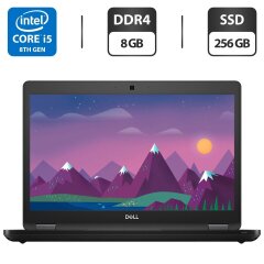 Ультрабук Б-класс Dell Latitude 5490 / 14" (1366x768) TN / Intel Core i5-8350U (4 (8) ядра по 1.7 - 3.6 GHz) / 8 GB DDR4 / 256 GB SSD M.2 / Intel UHD Graphics 620 / WebCam / USB 3.1 / HDMI / Windows 10 лицензия