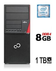 Комп'ютер Fujitsu Esprimo P756 E90+ Tower / Intel Core i3-6100 (2 (4) ядра по 3.7 GHz) / 8 GB DDR4 / 1000 GB HDD / Intel HD Graphics 530 / 280W / DisplayPort