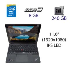 Нетбук Lenovo ThinkPad Helix Multi-Touch Ultrabook Computer (36984SU) / 11.6" (1920x1080) IPS LED / Intel Core i7-3667U (2 (4) ядра по 2.0 - 3.2 GHz) / 8 GB DDR3 / 240 GB SSD / WebCam