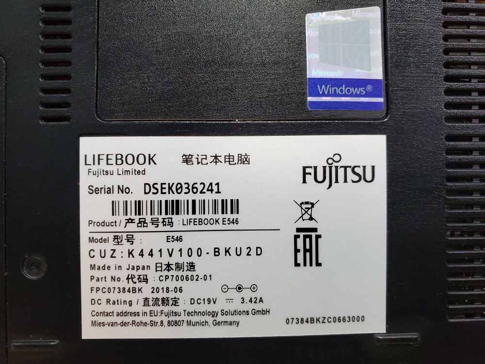 Купить ноутбук Fujitsu LifeBook E546 / 14