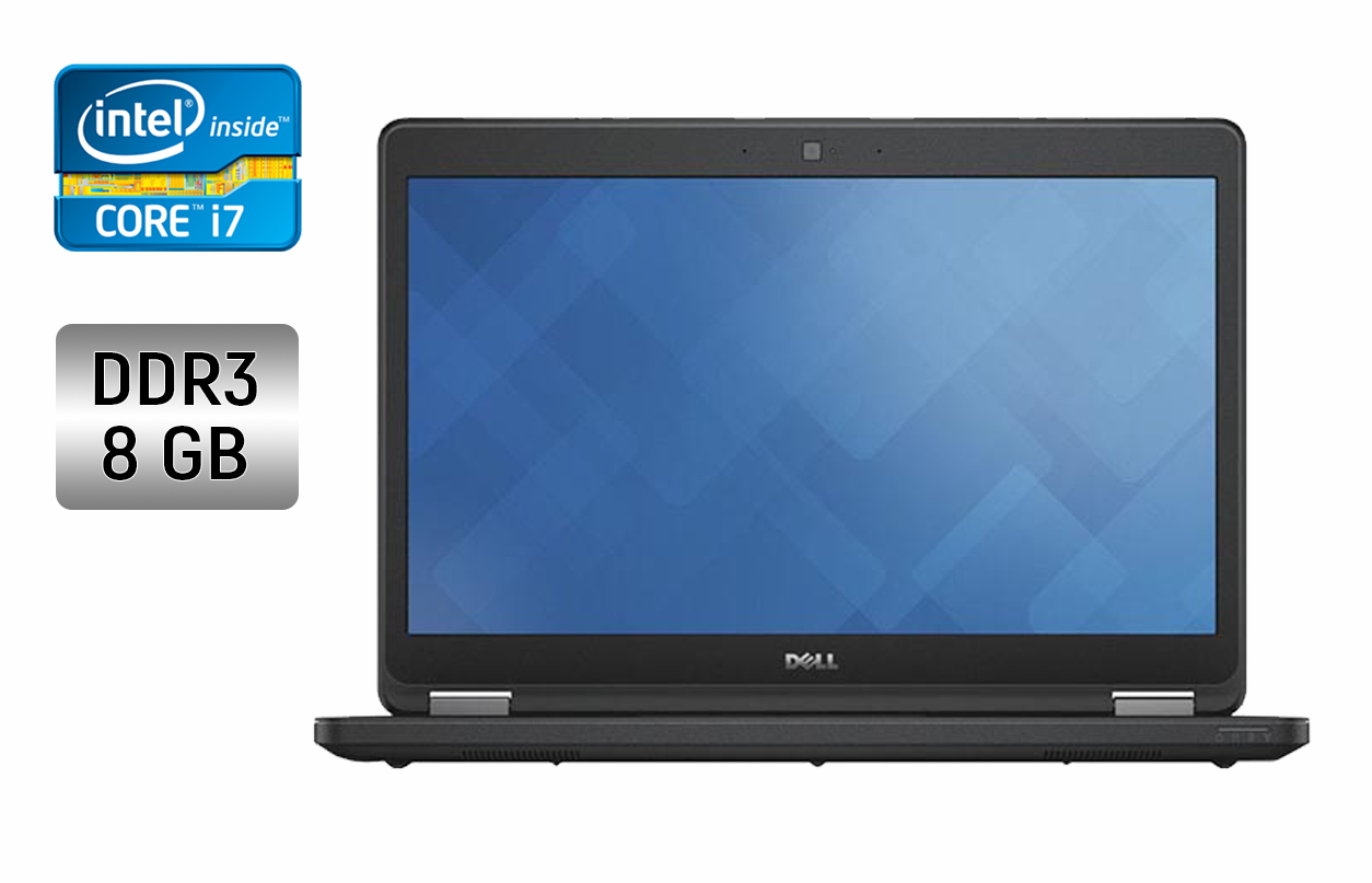 

Ноутбук Dell Latitude E5450 / 14" (1920x1080) IPS / Intel Core i7-5600U (2 (4) ядра по 2.6 - 3.2 GHz) / 8 GB DDR3 / 250 GB SSD / Intel HD Graphics 5500 / WebCam / Windows 10