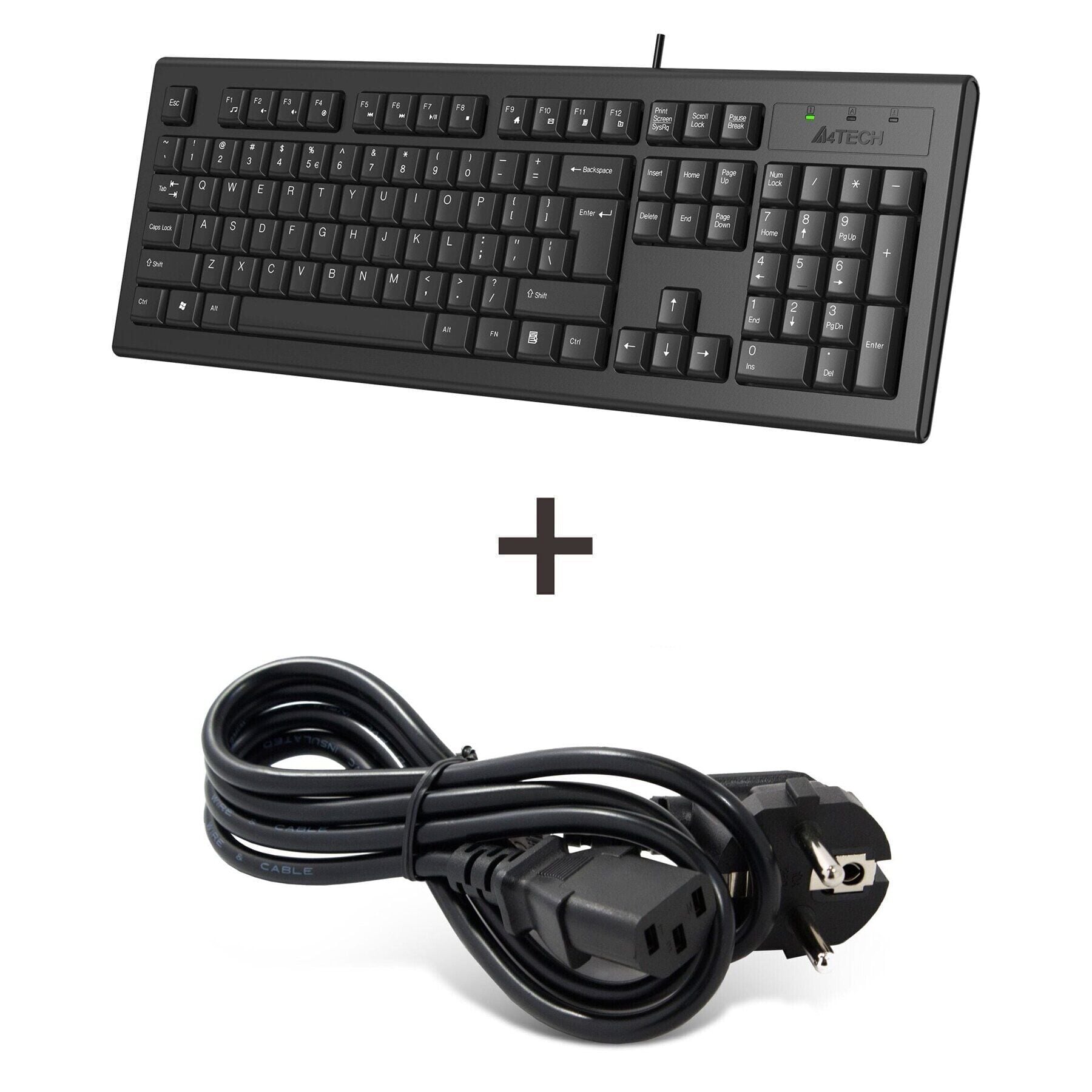 Б/у проводная клавиатура + Кабель питания