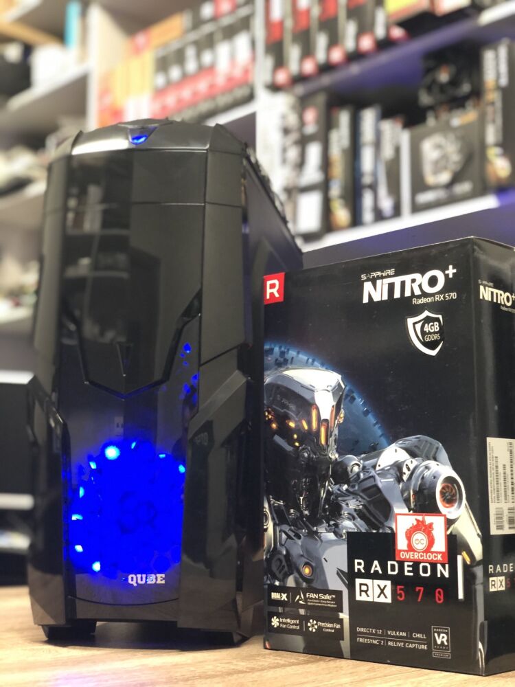 【特価】ゲーミングPC/RYZEN5 1500x/rx570/SSD384GB Купить игровой ПК на базе AMD Ryzen 5-1500X и AMD Radeon RX 570 4