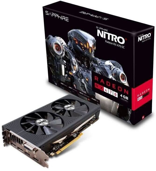 Купить дискретную видеокарту Sapphire Radeon RX 470 Nitro+, 8 GB