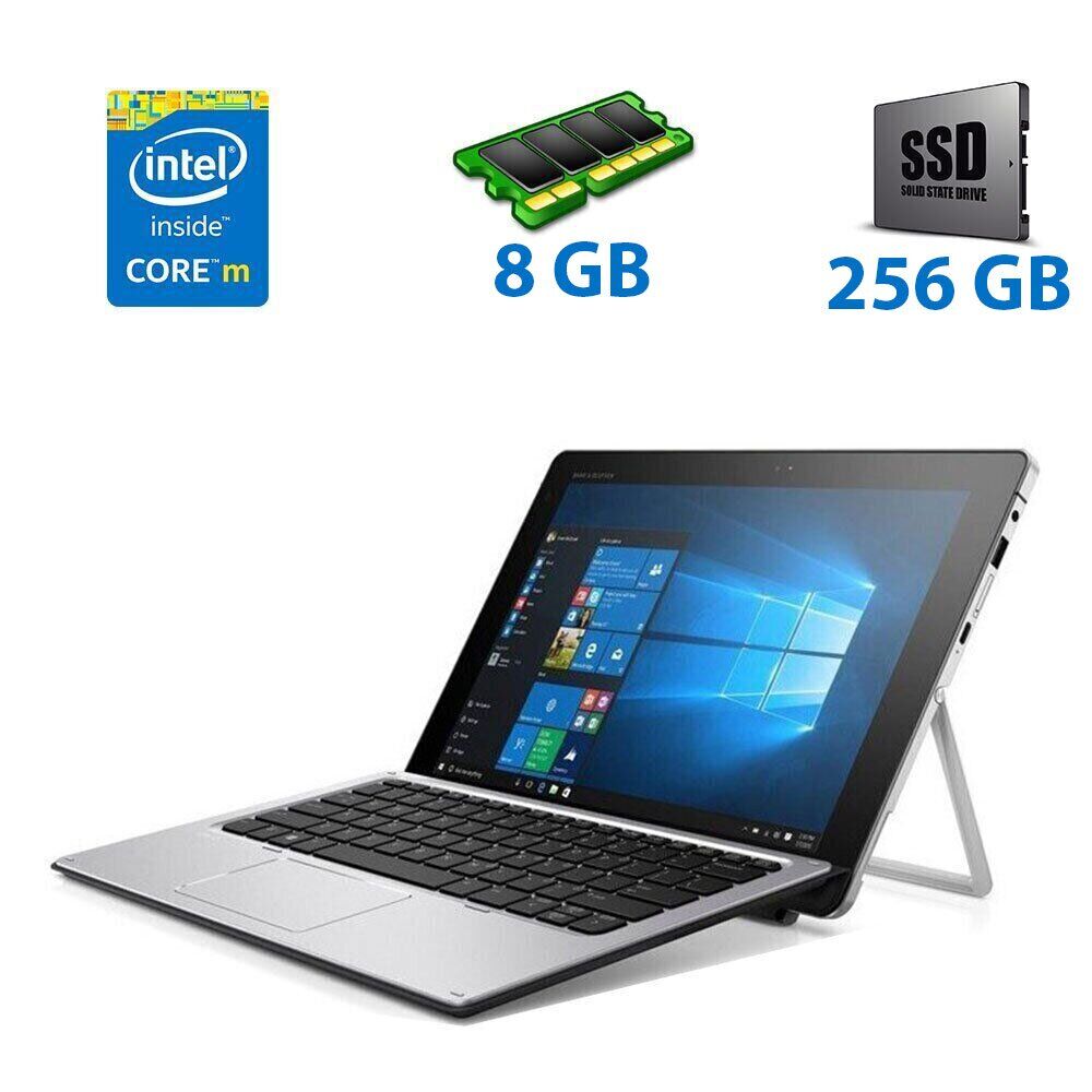 

Нетбук-трансформер HP Elite x2 1012 G1 / 12.1" (1920x1080) IPS Touch / Intel Core m7-6Y75 (2 (4) ядра по 1.2 - 3.1 GHz) / 8 GB DDR3 / 512 GB SSD / Intel HD Graphics 515 / WebCam / USB 3.0 / Thunderbolt 3