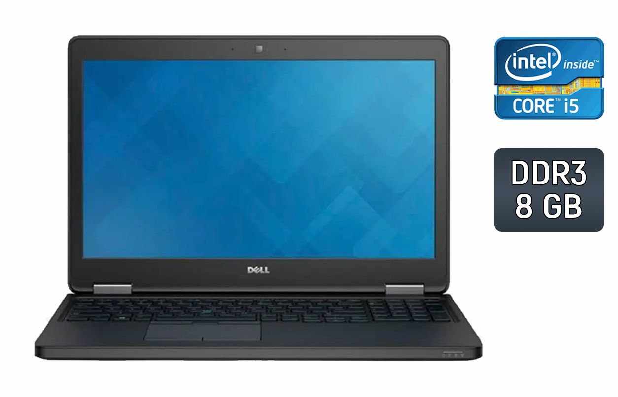

Ноутбук Dell Latitude E5550 / 15.6" (1366x768) TN / Intel Core i5-5200U (2 (4) ядра по 2.2 - 2.7 GHz) / 8 GB DDR3 / 240 GB SSD / Intel HD Graphics 5500 / WebCam / HDMI / Windows 10
