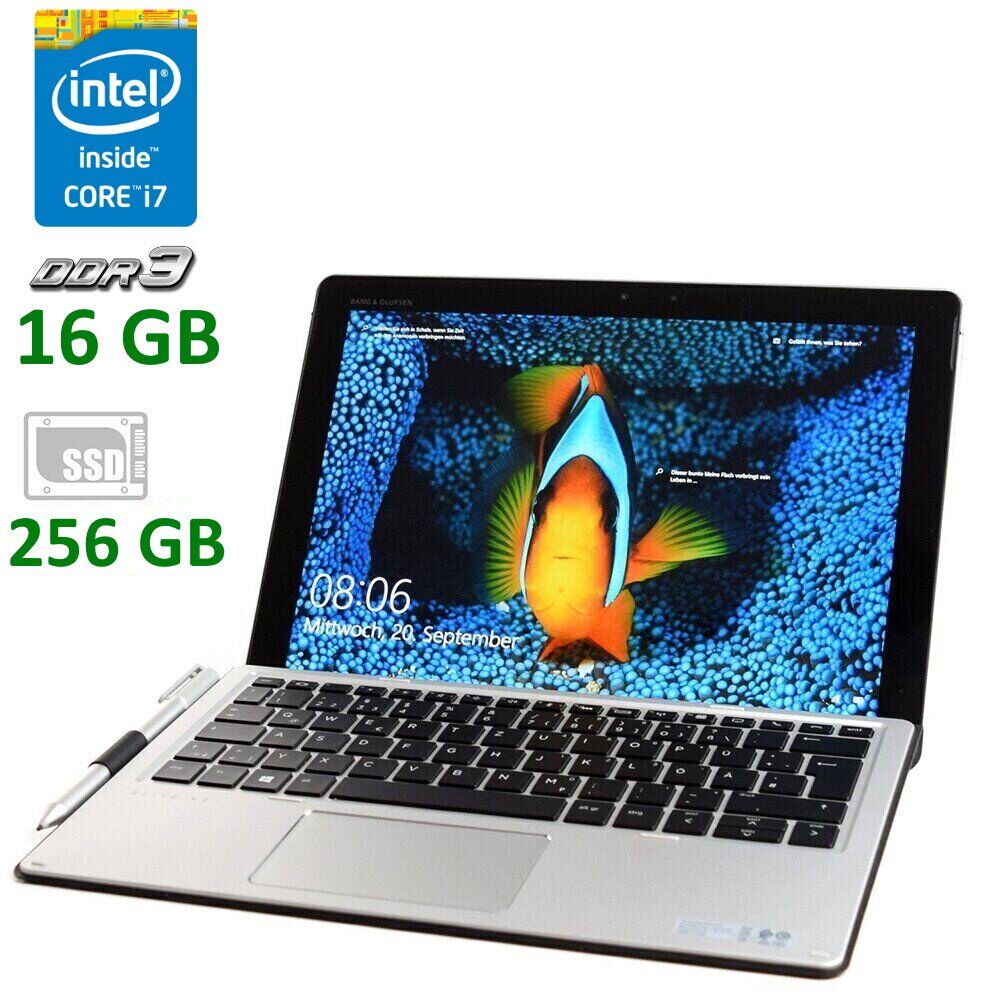 

Нетбук-трансформер HP Elite x2 1012 G2 / 12.1" (2736x1824) IPS Touch / Intel Core i7-7600U (2 (4) ядер по 2.8 - 3.9 GHz) / 16 GB DDR3 / 256 GB SSD / Intel HD Graphics 620 / Fingerprint / WebCam