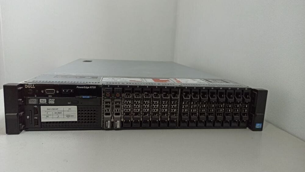 Купить сервер Dell PowerEdge R720 2U Rack / 2x Intel Xeon E5-2643