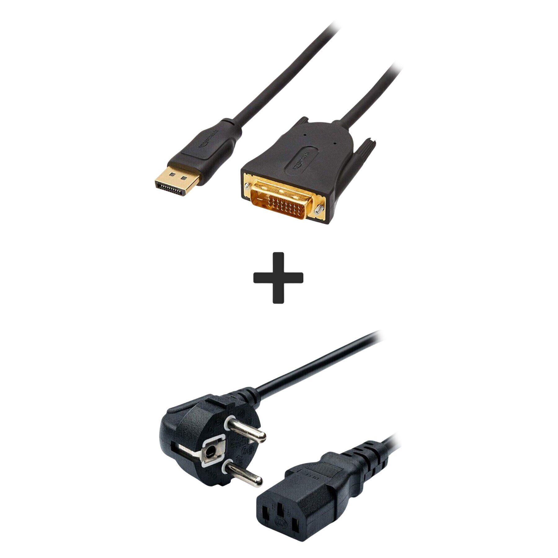 Кабель DVI + Переходник DisplayPort + Питания