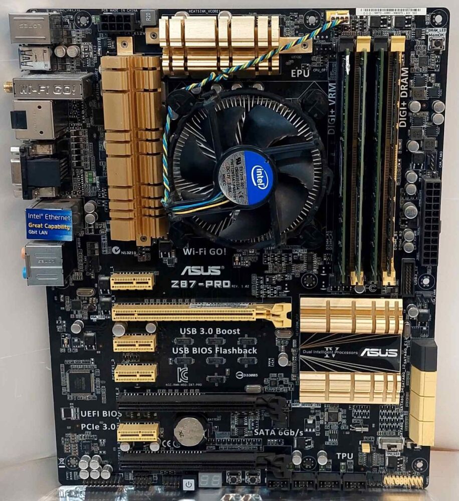 Купить комплект: Материнская плату Asus Z87-PRO / LGA1150 / Intel