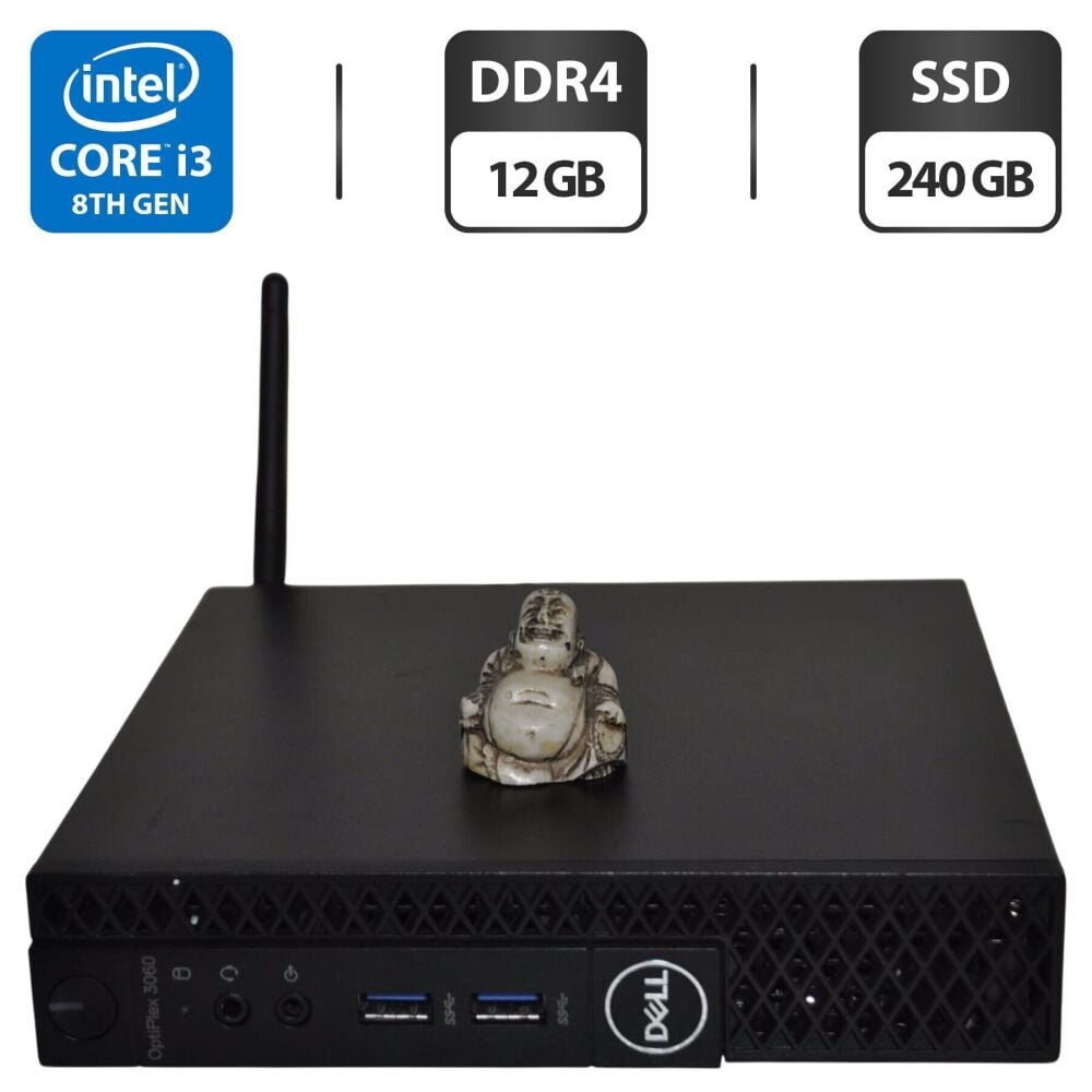 Купити неттоп Dell OptiPlex 3060 Micro USFF / Intel Core i3-8100T
