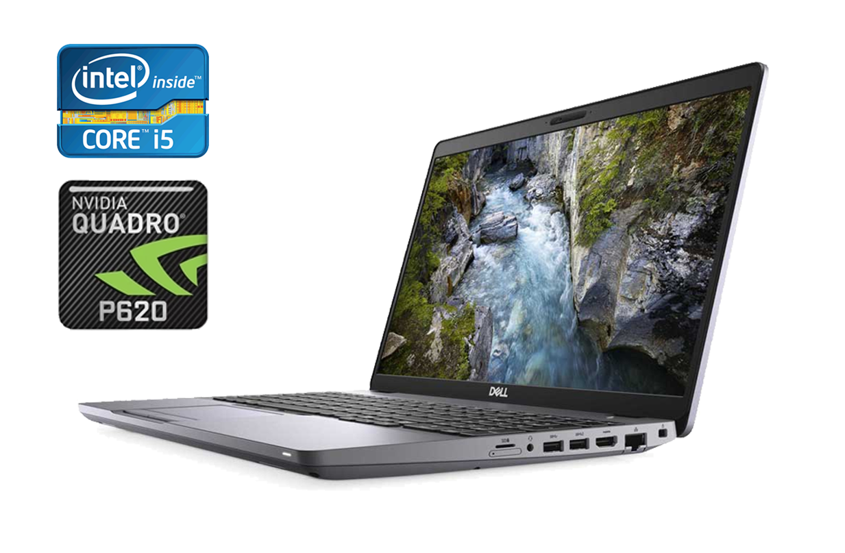 

Мобильная рабочая станция Dell Precision 3551 / 15.6" (1920x1080) IPS / Intel Core i5-10300H (4 (8) ядра по 2.5 - 4.5 GHz) / 16 GB DDR4 / 512 GB SSD / nVidia Quadro P620, 4 GB GDDR5, 128-bit / WebCam / Windows 10
