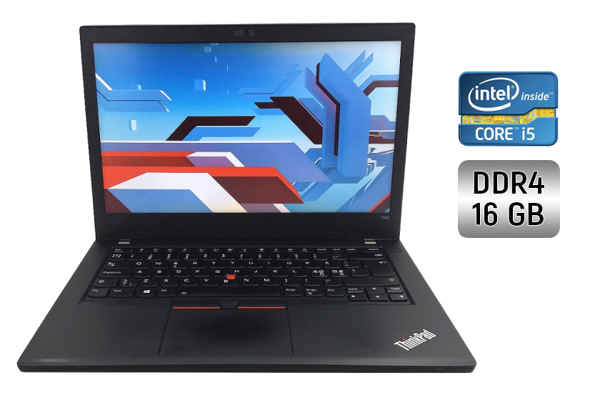 

Ультрабук Б-класс Lenovo ThinkPad L480 / 14" (1920x1080) IPS / Intel Core i5-8250U (4 (8) ядра по 1.6 - 3.4 GHz) / 16 GB DDR4 / 480 GB SSD / Intel UHD Graphics 620 / WebCam / Windows 10